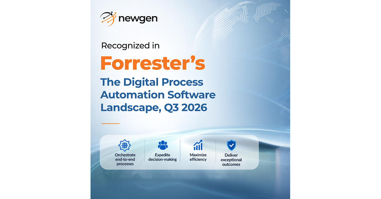 Newgen Software Recognized in The Digital Process Automation Software Landscape, Q3 2026