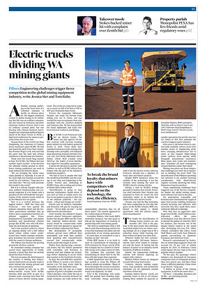 XCMG's Electric Mining Push Featured in The Australian Financial Review
