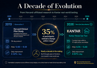 NeuroRester Announces 75% Sleep Efficiency Boost in Latest Kantar Study
