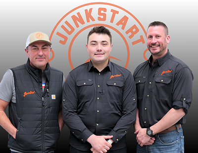 JunkStart of Omaha is the company’s first franchised location and is led by John Hogan, Quincy Hogan and Tim Gorham (pictured from left).