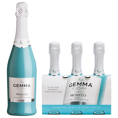 Gemma di Luna Debuts Brand Redesign and Convenient Three-Pack for 187ml Prosecco DOC