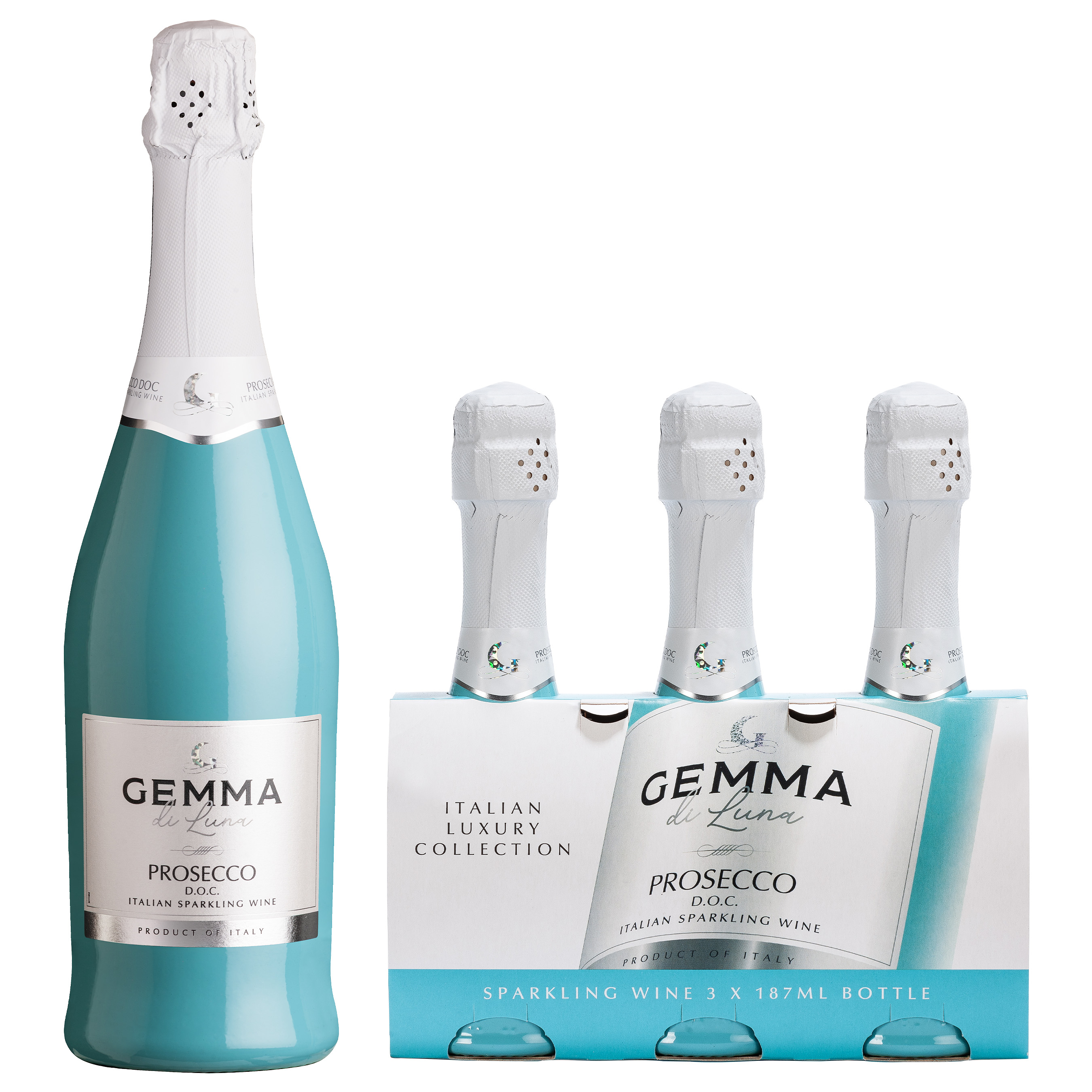Gemma di Luna Debuts Brand Redesign and Convenient Three-Pack for 187ml Prosecco DOC