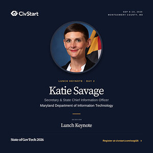 Katie Savage, Francesca Ioffreda to Headline State of GovTech in Montgomery County, MD