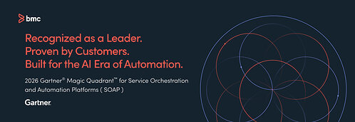 BMC Named a Leader for the Third Consecutive Year in the 2026 Gartner Magic Quadrant for Service Orchestration and Automation Platforms BMC Named a Leader for the Third Consecutive Year in the 2026 Gartner Magic Quadrant for Service Orchestration and Automation Platforms