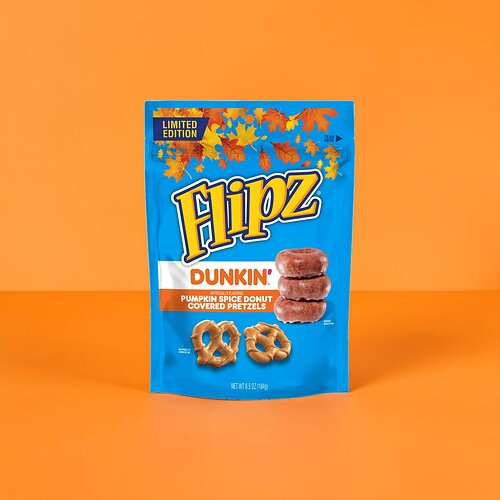 Flipz Pumpkin Spice Donut-Flavored Covered Pretzels