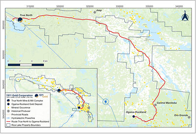 Figure 1 - Ogama-Rockland General Location Map