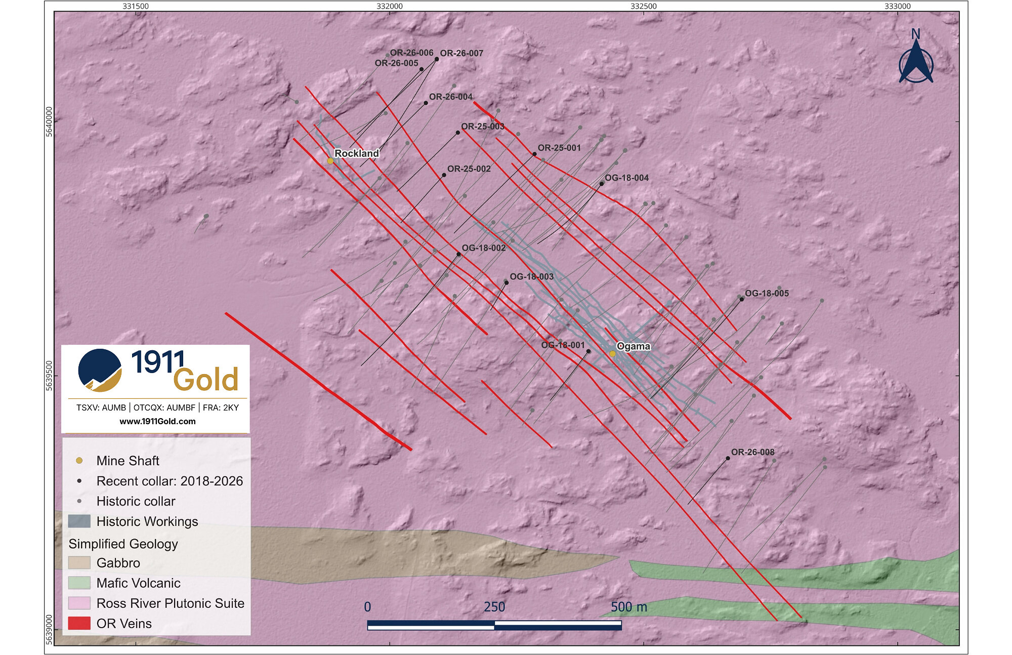 Figure 2: Ogama-Rockland Simplifed Geology