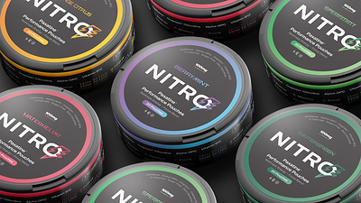 A collection of Nitro Pouch tins.