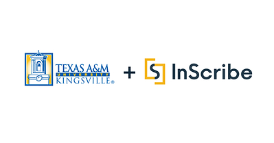 TAMUK and InScribe logos on white background. 