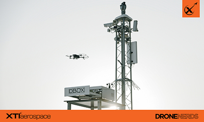 DBOX autonomous docking station supporting a remotely managed Parrot ANAFI UKR series drone mission. (Photo courtesy of DBOX) DBOX autonomous docking station supporting a remotely managed Parrot ANAFI UKR series drone mission. (Photo courtesy of DBOX)