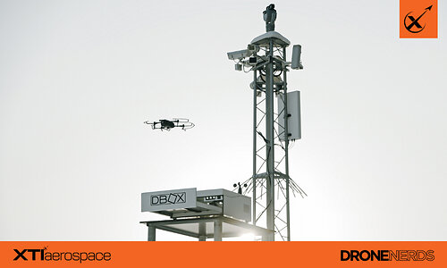 DBOX autonomous docking station supporting a remotely managed Parrot ANAFI UKR series drone mission. (Photo courtesy of DBOX)