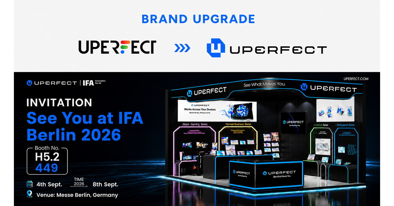 PR-UPERFECT Unveils Brand Upgrade and Expanded Portable Display Ecosystem at IFA 2026