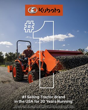 Kubota Announces It Is the #1-Selling Tractor Brand in the USA for 20 Years Running