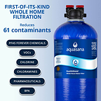 The first and only whole house water filtration system designed and certified to reduce both PFAS and volatile organic compounds (VOCs) from every tap in the home.