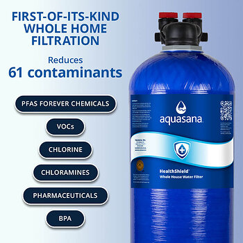  The first and only whole house water filtration system designed and certified to reduce both PFAS and volatile organic compounds (VOCs) from every tap in the home.