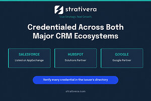Strativera Now Credentialed Across Both Major CRM Ecosystems as Salesforce Listing Goes Live