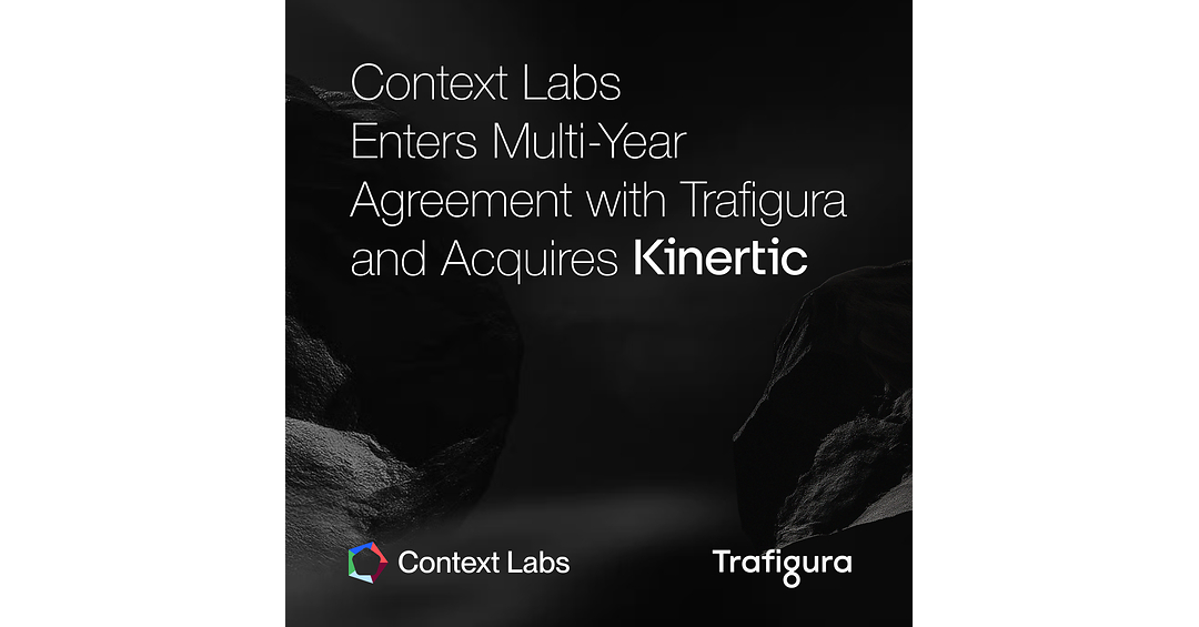 Context Labs conclut un accord pluriannuel avec Trafigura et acquiert Kinertic pour dynamiser le négoce de matières premières fondées sur les données carbone