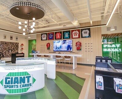 Giant Sports Cards flagship retail shop in Alpharetta, GA.
