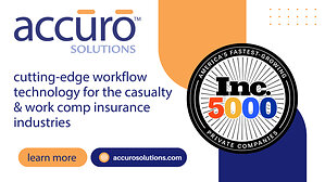 accūrō Solutions Named to the Inc. 5000 for the Second Consecutive Year