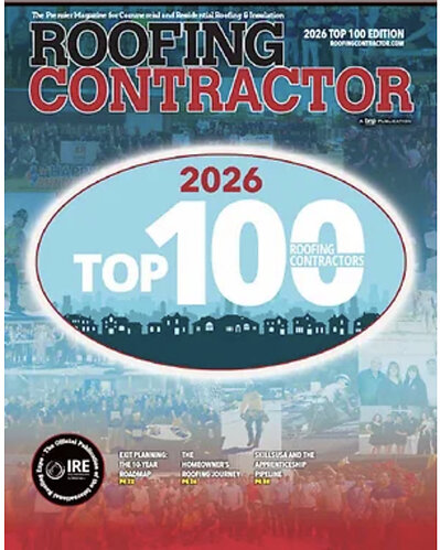 Roofing Contractor 2026 Top 100 Award