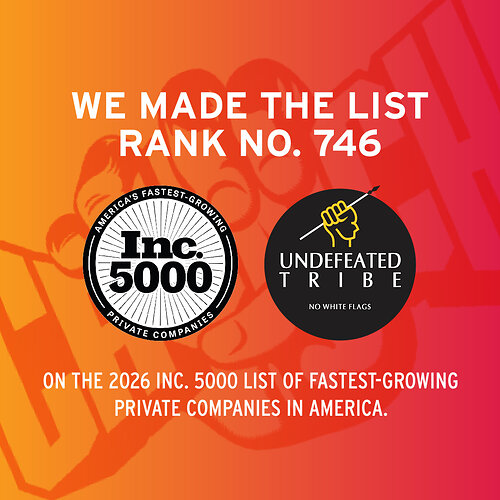 The Undefeated Tribe, a Crunch Fitness Franchise, Named No. 746 on the Inc. 5000 List of Fastest Growing Private Companies