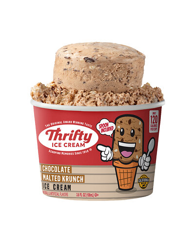 Thrifty Ice Cream has been a California favorite since 1940, earning a loyal following for its iconic cylindrical scoops, and longstanding tradition of delivering quality ice cream.