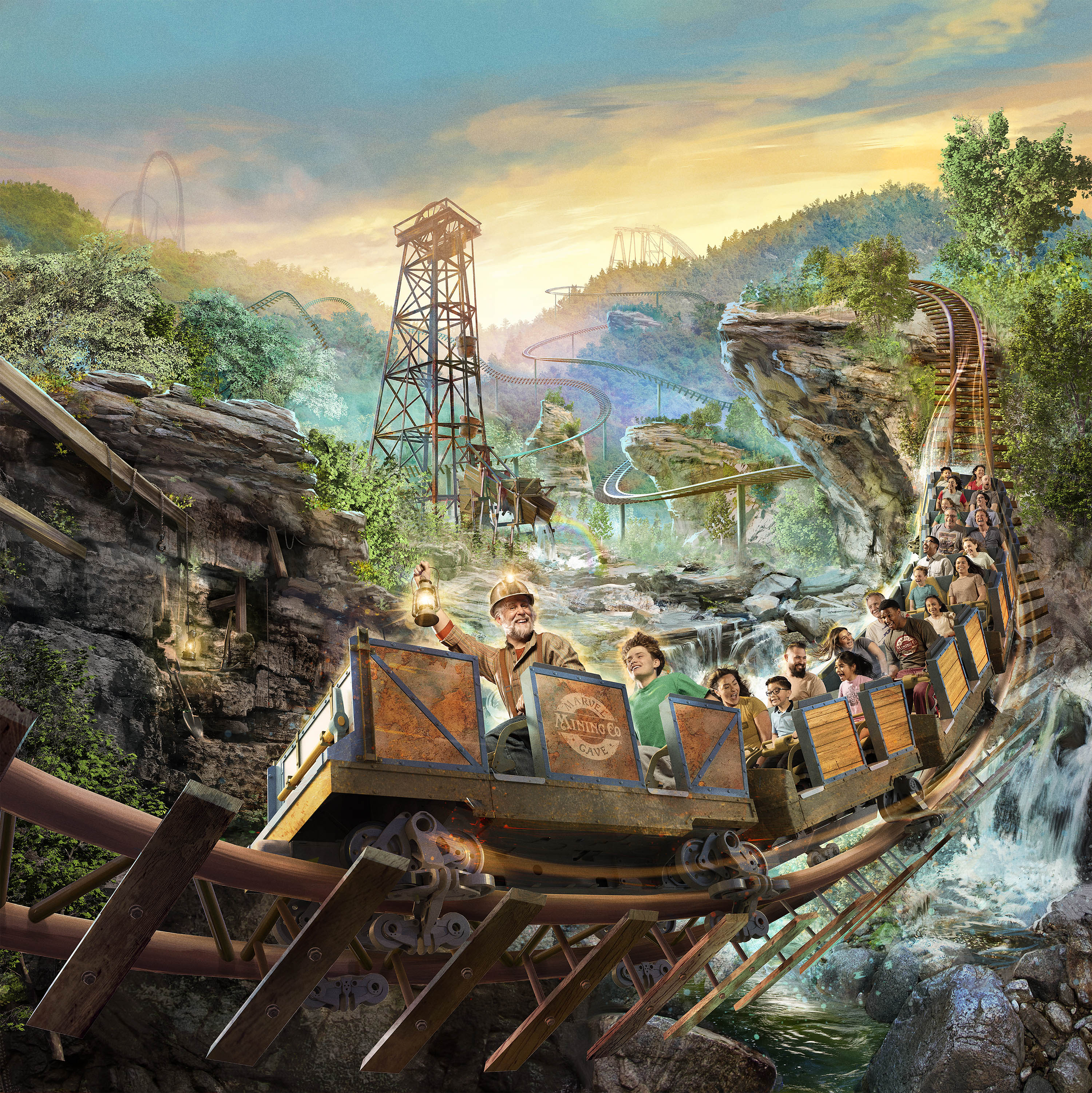 Silver Dollar City Unveils Miner's Mountain Express New Family Coaster Based on True Ozarks Story