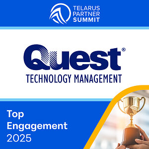 Quest Technology Management Wins Telarus Top Engagement 2025 Award