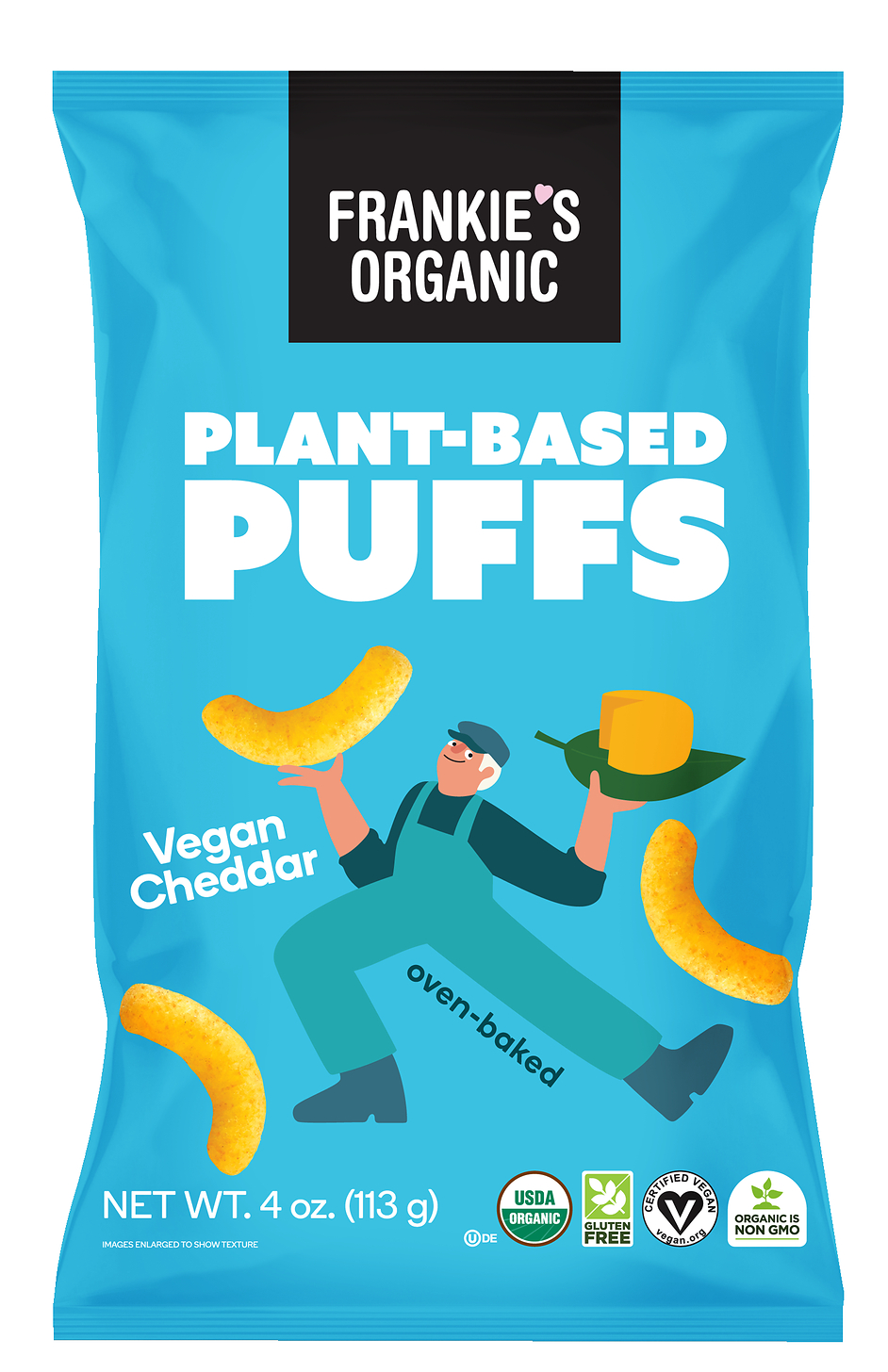 Frankie's Organic Issues Allergy Alert on Undeclared Milk in Frankie's Organic Plant-Based Vegan Cheddar Puffs