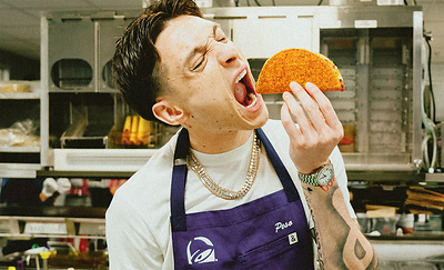 Taco Bell y Tajín se unen a Peso Pluma para celebrar el lanzamiento del nuevo menú. Taco Bell y Tajín se unen a Peso Pluma para celebrar el lanzamiento del nuevo menú.