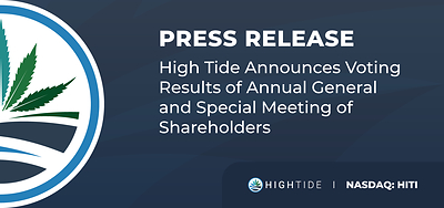 newswire.ca - High Tide Inc. - High Tide Announces Voting Results of Annual General and Special Meeting of Shareholders