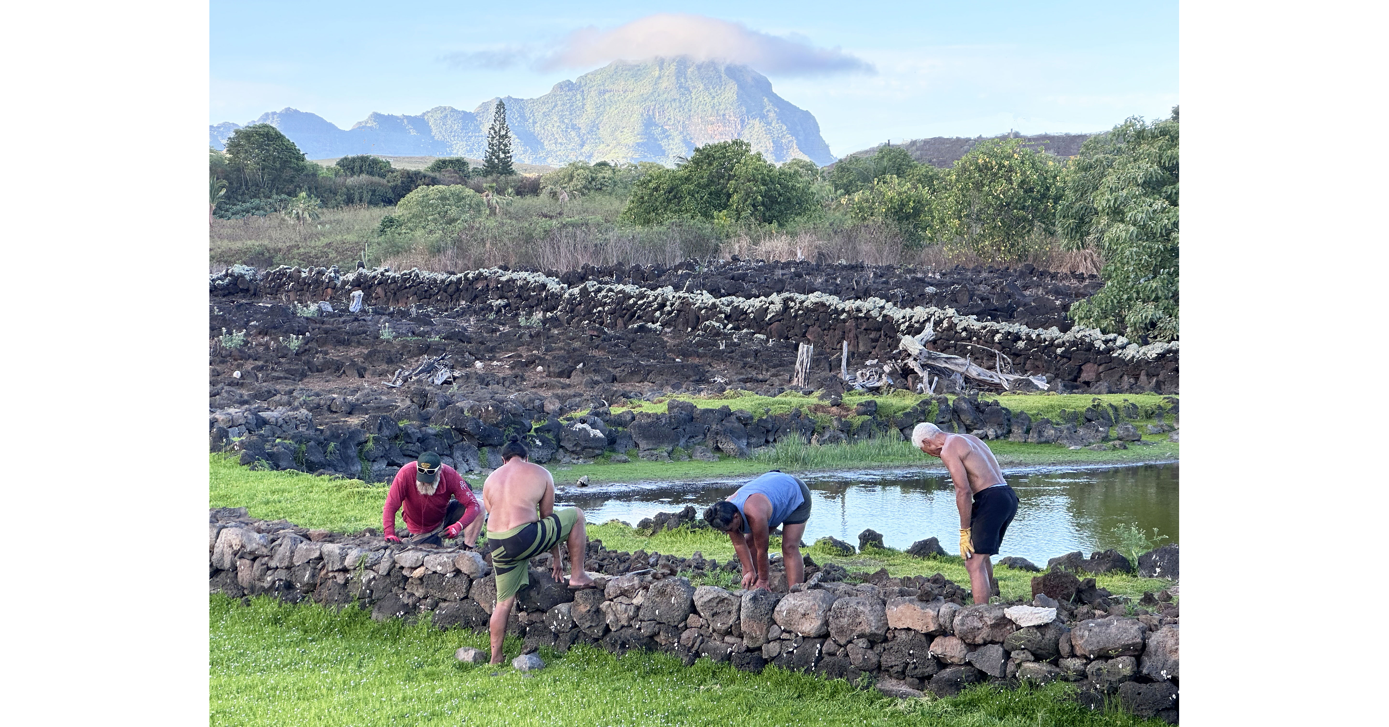 Native Hawaiian Practitioners Complete Traditional Masonry Restoration at Kāneiolouma Heiau Complex