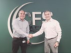 (L-R) David Newhouse, CEO, CFS Aero and Manoj Kumar Singh, Chief Customer Officer – Aviation, Aerospace & Defense, Ramco Systems, during the signing ceremony held at CFS Aero’s office in Warwick