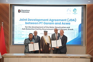 Acwa signs joint development agreement with PT GARAM for Indonesia's first utility-scale integrated seawater desalination and industrial salt project