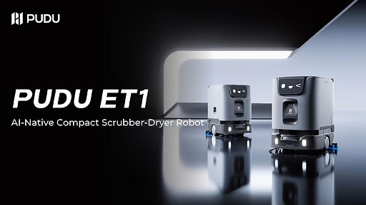 PUDU ET1: AI-Native Compact Scrubber-Dryer Robot