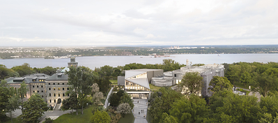 Espace Riopelle – Michael Audain Pavilion | Rendering: Les Architectes fabg. Graphic design: Philippe Legris