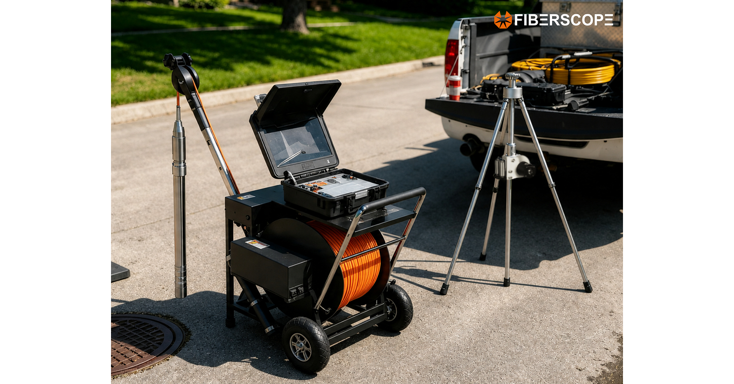 FIBERSCOPE представила опциональный штатив с счетчиком для повышения точности измерений при инспекции скважин камерой STRAHL