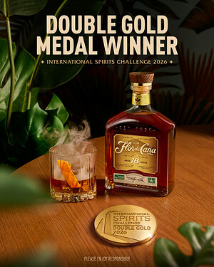 Der Rum „Flor de Caña 18 Year" gewinnt eine doppelte Goldmedaille bei der International Spirits Challenge 2026
