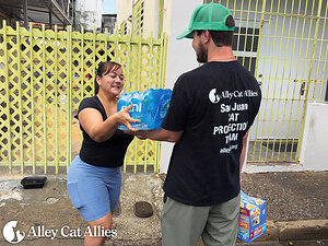 Alley Cat Allies Delivers Emergency Water and Cat Food to Support San Juan Cats and Caregivers During Puerto Rico Water Crisis