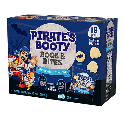 Pirate's Booty Boos & Bites: Halloween-themed Pirate’s Booty puffs feature ghost and monster shapes with the brand’s signature aged white cheddar flavor. The snack-size packs bring a playful savory option to seasonal snacking, parties and trick-or-treat occasions. 