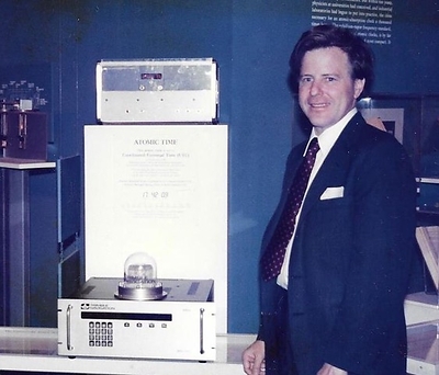 Charlie Trimble at the Smithsonian Museum, Washington, in late 1985 or early 1986. Source: Trimble