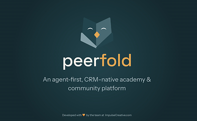 Peerfold Logo and description. An Agent-First, CRM Native learning Management System Peerfold Logo and description. An Agent-First, CRM Native learning Management System