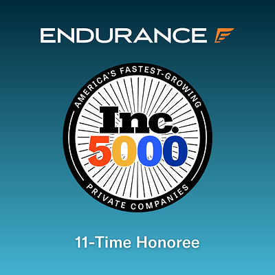Endurance Named to Inc. 5000 for 11th Time, Continuing National Growth