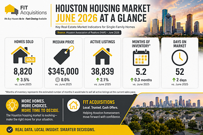 prweb.com - FIT Acquisitions - Houston Housing Market Shifts in 2026 as Sales Rise and Buyers Gain More Choices