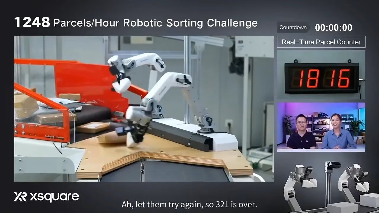 X Square Robot demonstriert KI in Live-Logistik