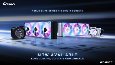 GIGABYTE ประกาศวางจำหน่ายชุดระบายความร้อนด้วยน้ำแบบ AIO ซีรีส์ AORUS ELITE