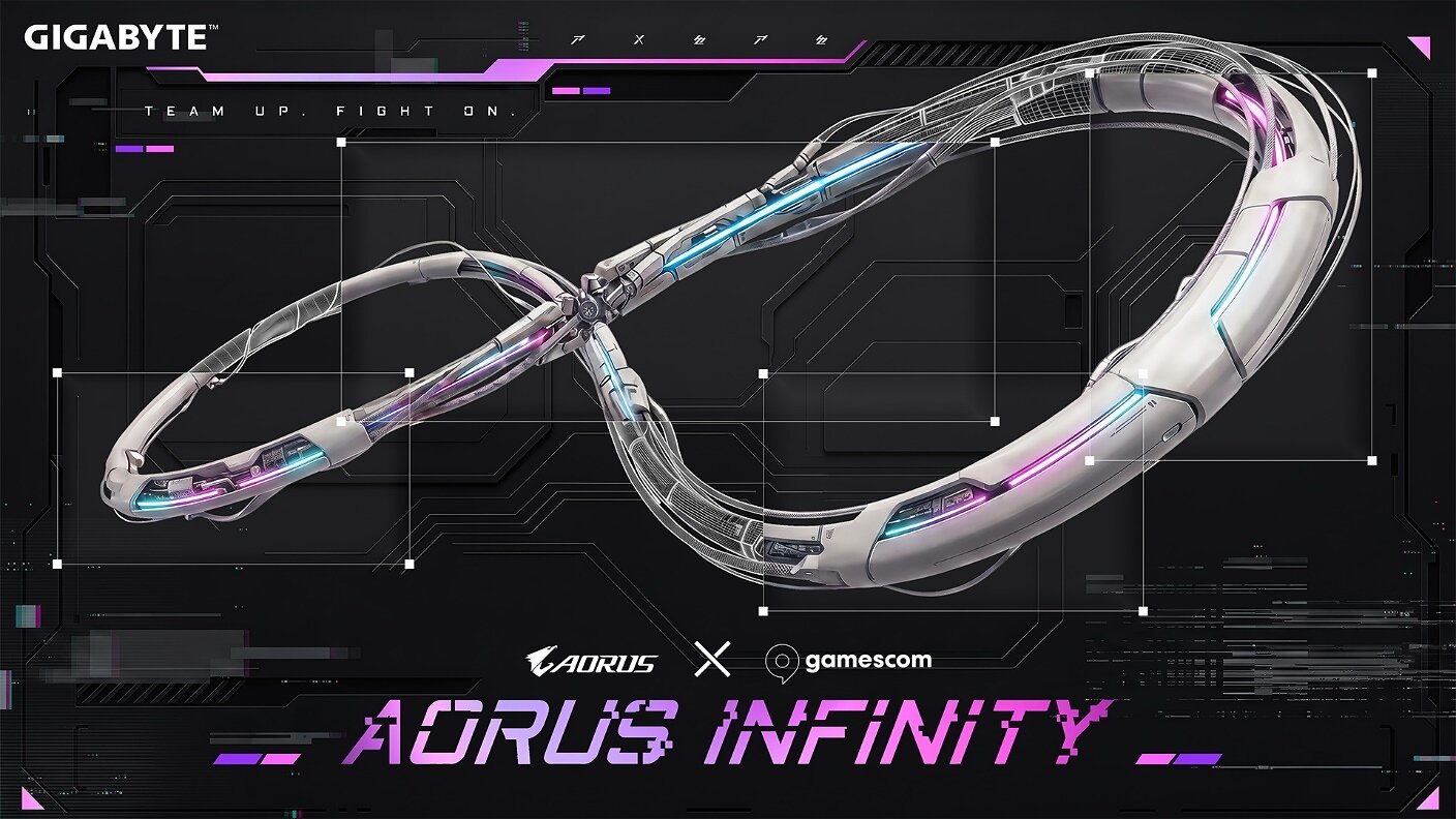 GIGABYTE präsentiert AORUS INFINITY auf der gamescom 2026 in einem immersiven Gaming-Erlebnisbereich