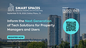 Parks Associates to Explore AI's Role in Transforming Multifamily Operations at Smart Spaces, Sept. 15-16, in Dallas/Plano, Texas