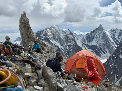 Broad Peak Camp 2, attribution: Napier Sandford Fuller, Leader, SST/14 Peaks Intl. K2 & Broad Peak Expedition 2026