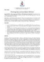 Africa Energy Announces Second Quarter 2026 Results